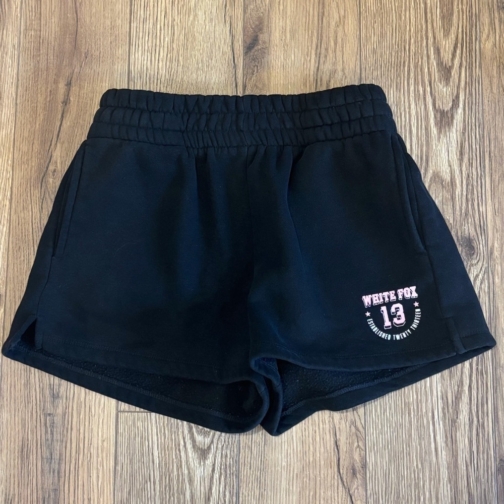 White Fox Black And Pink Lounge Shorts Size Large